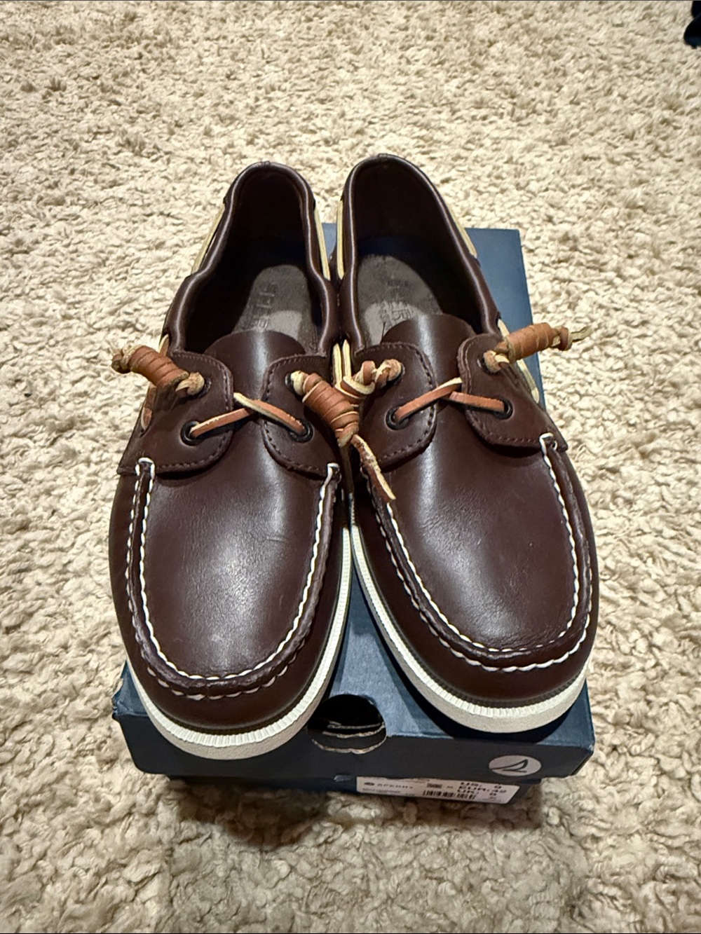 NIB Sperry Men's Authentic Original™ 2-Eye Boat Shoe Brown primary-multi 9